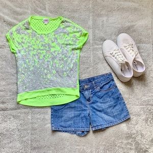 Neon Green and Grey Shirt